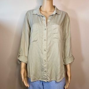 Cloth & stone Classic Button Down Pocket Shirt Size Large